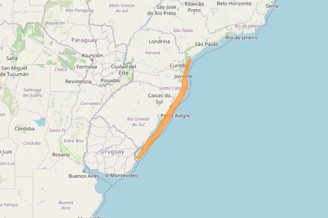 Inmet alerta para ventos costeiros perigosos que podem atingir o litoral sul