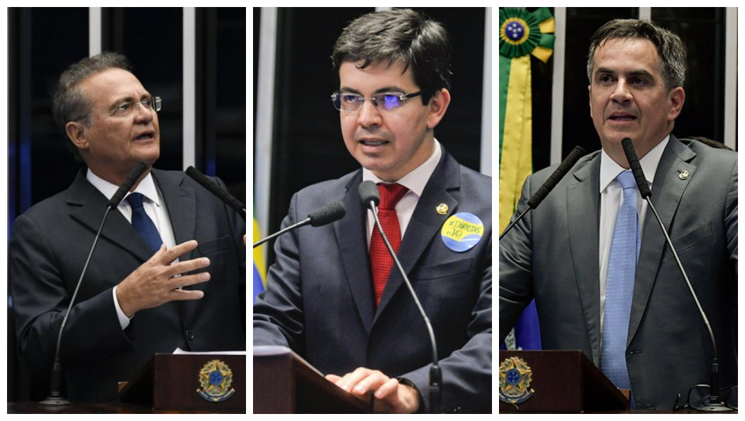 Senadores Renan Calheiros, Ciro Nogueira e Randolfe Rodrigues, cotados para CPI 