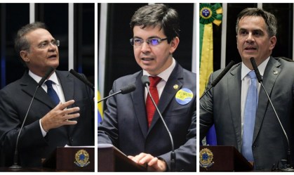 Senadores Renan Calheiros, Ciro Nogueira e Randolfe Rodrigues, cotados para CPI 
