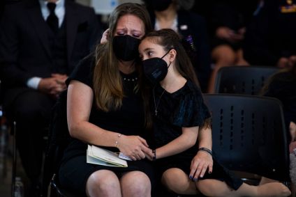 Homenagem à policial morto em ataque no Capitólio, EUA
