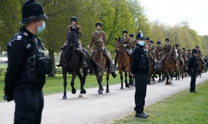 Ensaio para funeral de príncipe Philip tem cavalaria real e banda; veja fotos