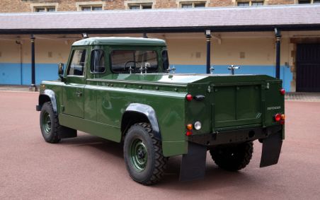 O Jaguar Land Rover que será usado para transportar o caixão do Príncipe Philip,