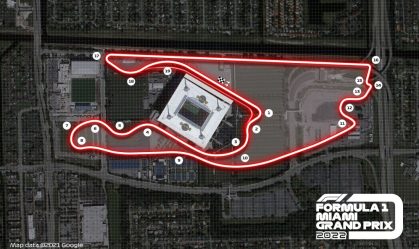 Circuito da F1 em Miami terá 5,4km e 3 retas com possibilidade de ultrapassagens