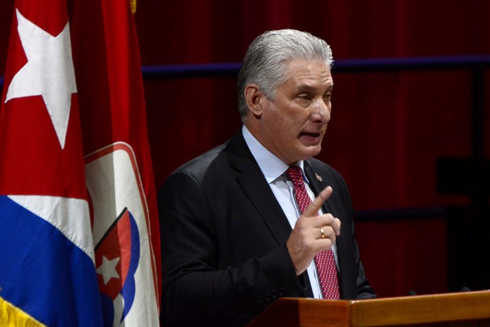 Presidente de Cuba, Miguel Diaz-Canel, • Foto: Ariel Ley Royero - 19.abr.2021/ACN/Reuters