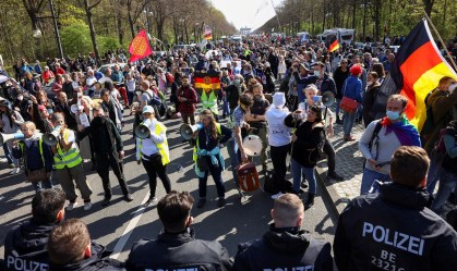 Protesto Alemanha anti-lockdown