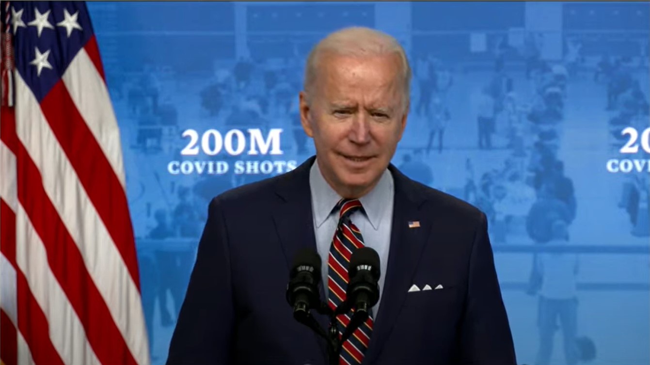 Biden anunciou que EUA já vacinaram 200 milhões de pessoas contra a Covid-19