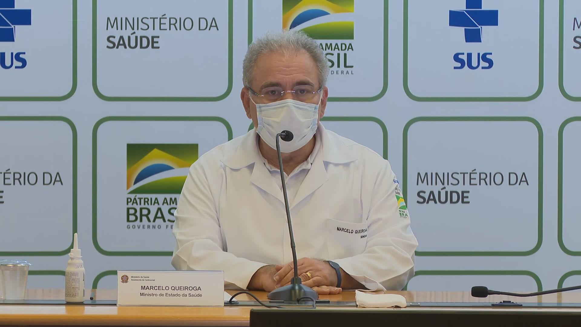 Ministro da Saúde, Marcelo Queiroga, em entrevista coletiva (21.abr.2021)