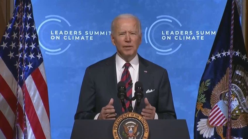 O presidente dos EUA, Joe Biden, na Cúpula de Líderes sobre o Clima / Foto: Reprodução/CNN Brasil (22.abr.2021)