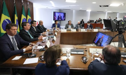 Bolsonaro acompanha a fala de Biden na Cúpula de Líderes sobre o Clima