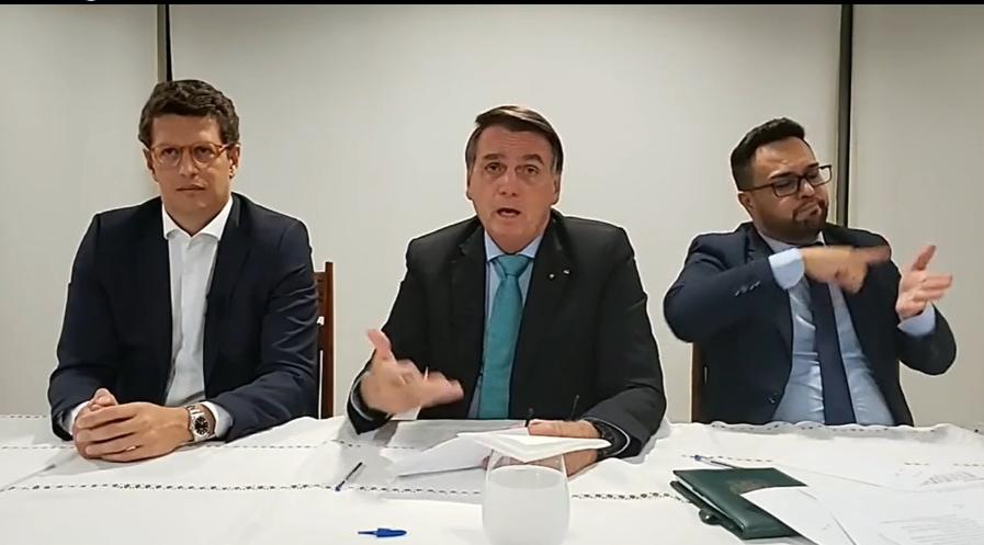 Ministro Ricardo Salles e Jair Bolsonaro