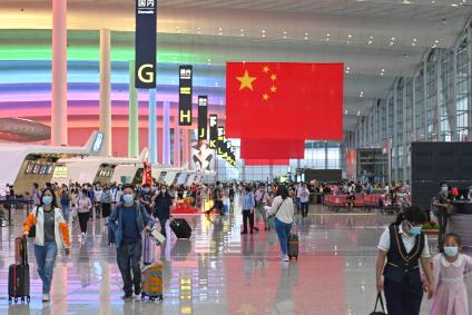 Aeroporto Guangzhou Baiyun, em Guangzhou (China)
