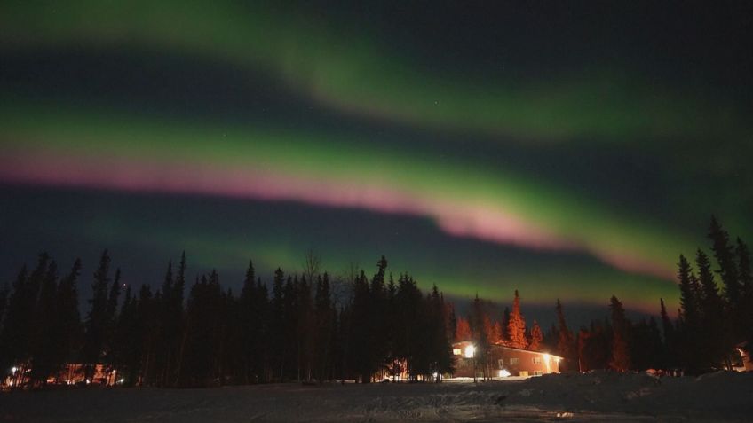 Aurora Boreal vista no Alasca (EUA). / Foto: Reprodução / CNN
