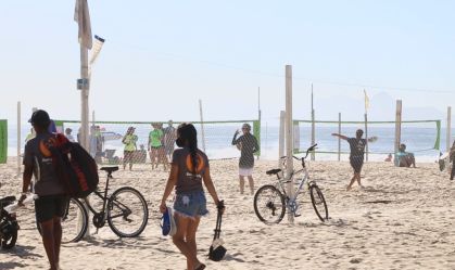 Banhistas no Rio de Janeiro (25 de abril 21)