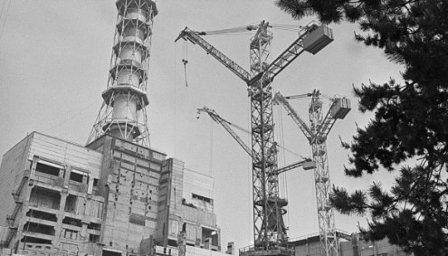 Reator número quatro da usina de Chernobyl, o responsável pela explosão