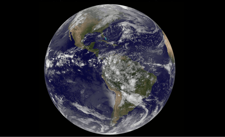 Planeta Terra em imagem fornecida pela Nasa / Foto: Nasa/Noaa/Goes/Project