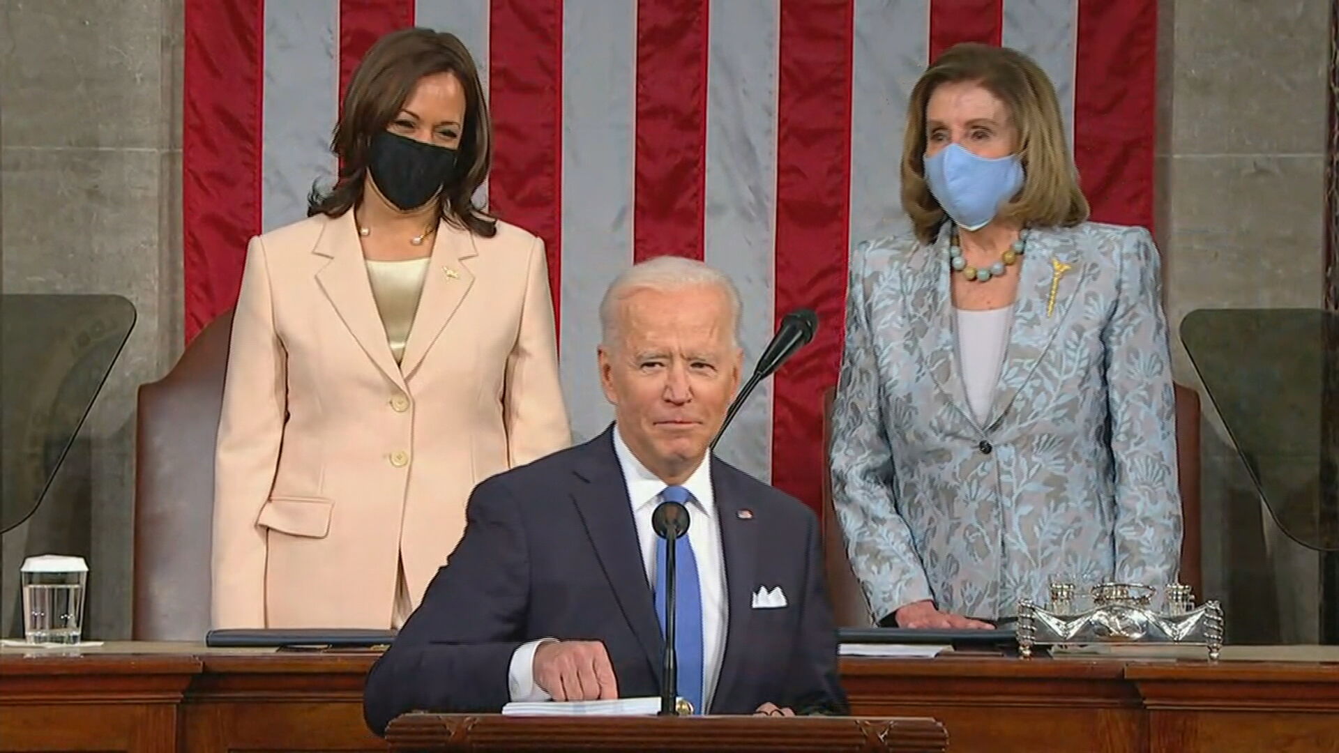 O presidente dos Estados Unidos, Joe Biden, discursa (28.abr.2021)
