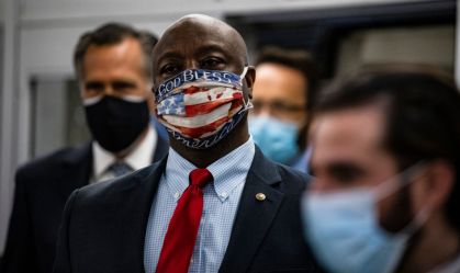 O senador republicano Tim Scott