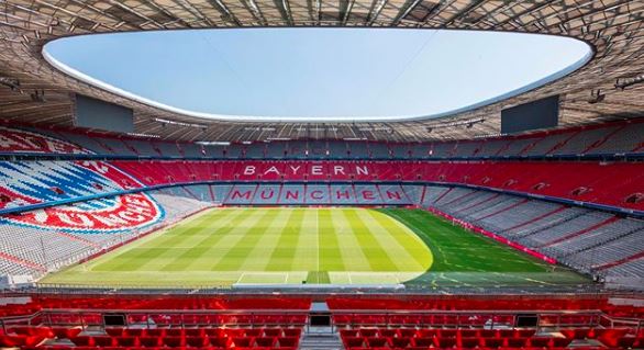 A Allianz Arena, em Munique