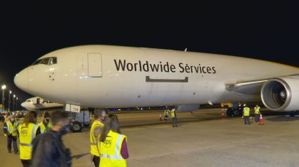 Avião que trouxe as primeiras doses da vacina da Pfizer contra a Covid-19 ao Bra