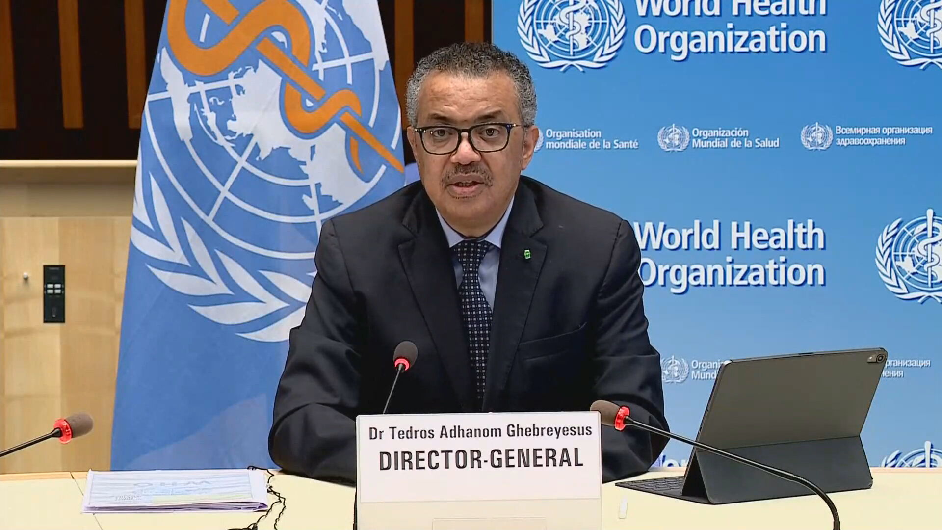 Tedros Adhanom, diretor-Geral da Organização Mundial da Saúde