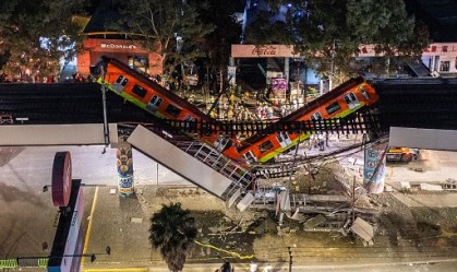 Queda de metrô no México causa dezenas de mortes e cenário desolador; veja fotos