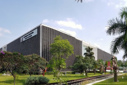 Fachada da Alesp, na zona sul de São Paulo