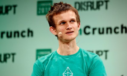 Vitalik Buterin, fundador do Ethereum, durante o TechCrunch Disrupt London 2015