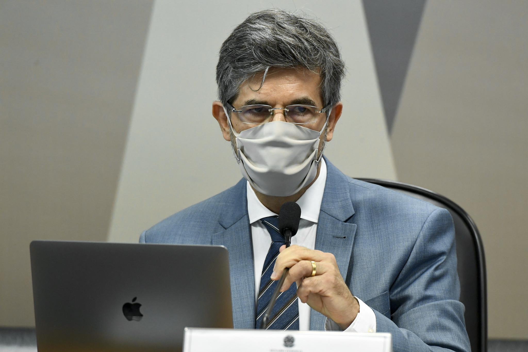 Ex-ministro de Estado da Saúde, Nelson Teich, em oitiva na CPI da Pandemia