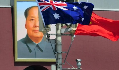 Bandeira da Austrália e da China