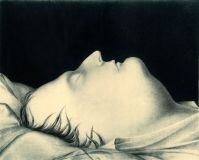 Retrato de Napoleão em seu leito de morte. Litografia publicada em 1855 