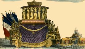 Representação do carro funerário usado para o cortejo de Napoleão