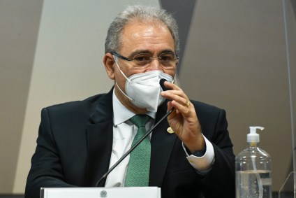 O ministro da Saúde, Marcelo Queiroga, é ouvido em sessão da CPI da Pandemia