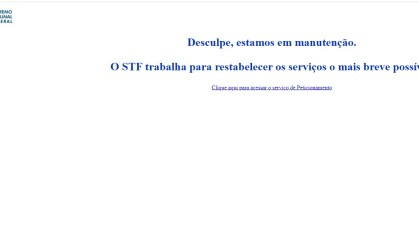 STF identifica acessos fora do padrão em seu portal