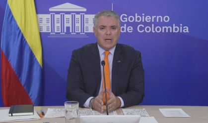 O presidente colombiano Iván Duque