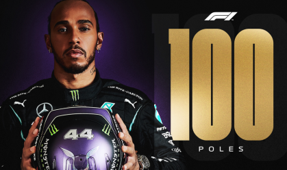 Lewis Hamilton é o primeiro piloto de F1 a atingir a marca de 100 pole position