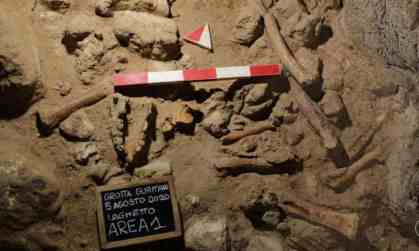 Restos fossilizados de neandertais