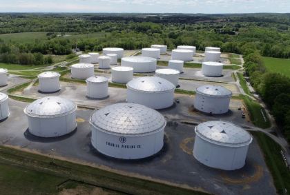 Tanques de combustíveis da Colonial Pipeline