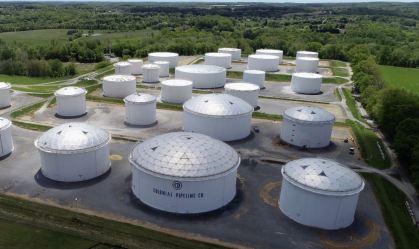 Tanques de combustíveis da Colonial Pipeline