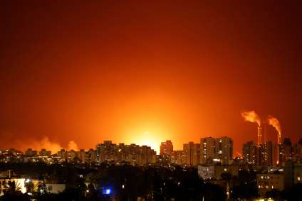 Conflito entre Israel e palestinos perto de Ashkelon, Israel 11/5/2021 