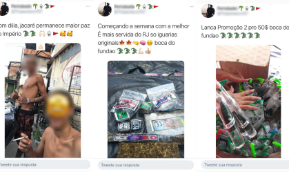 Imagem das redes sociais de suspeitos de tráfico de drogas no Jacarezinho