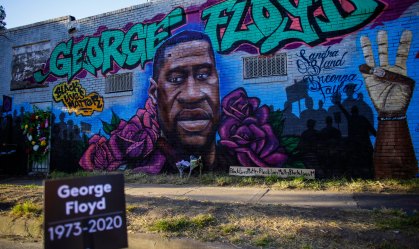 Memorial em homenagem a George Floyd