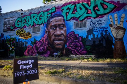Memorial em homenagem a George Floyd