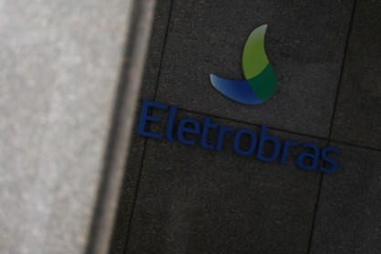 Logotipo da Eletrobras visto em instalações da empresa no Rio de Janeiro
