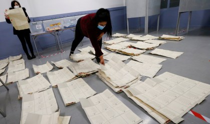 Apuração de votos da eleição constituinte no Chile
