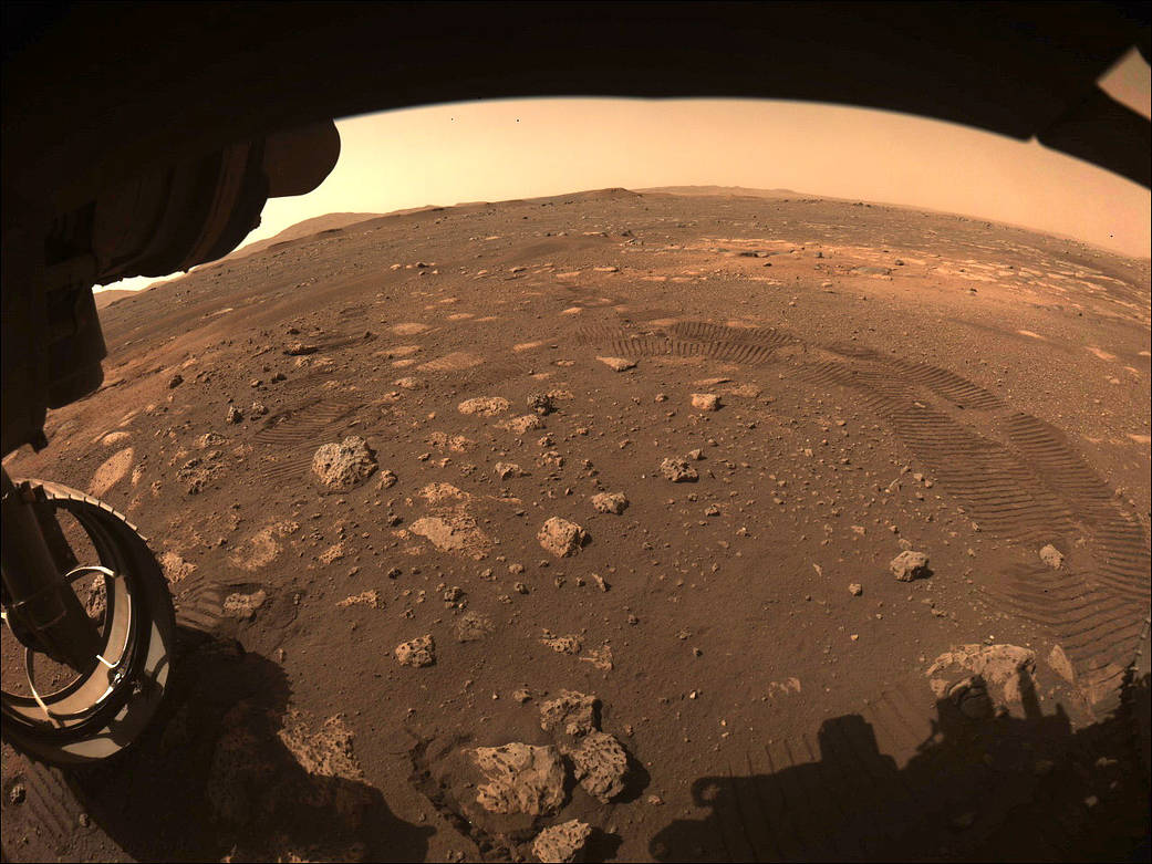 Rover Perseverance dirige em Marte pela primeira vez / Foto: Nasa/JPL-Caltech (4.mar.2021)