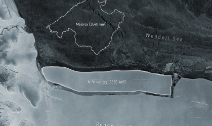 Novo iceberg, o A-76, é o maior do planeta