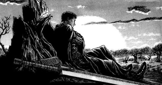 Personagem Guts, do mangá Berserk, obra de Kentaro Miura