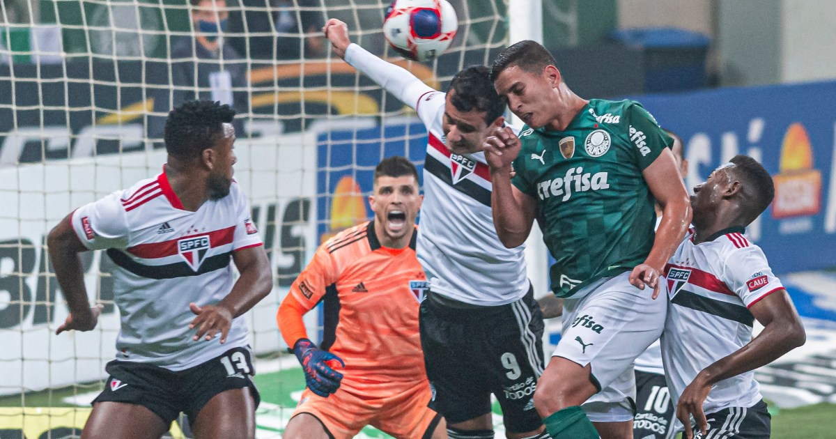 Palmeiras e São Paulo empatam sem gols no primeiro jogo da final do ...
