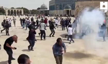 Palestinos e a polícia israelense entraram em confronto em Jerusalém