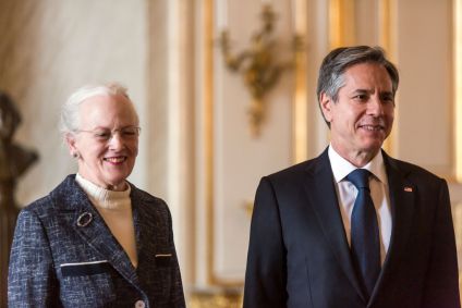 Anthony Blinken e Rainha Margrethe da Dinamarca